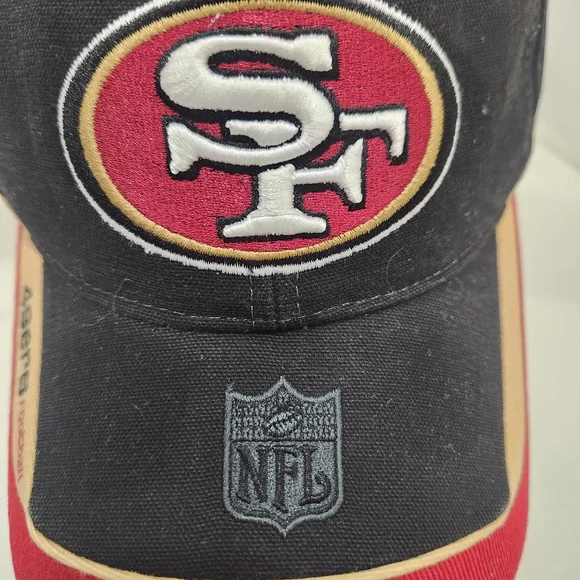 Vintage San Francisco 49ers Reebok NFL Adjustable Hat Cap 90s Cotton Mint - Picture 5 of 9